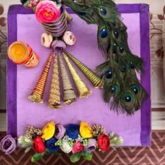 Royal Peacock Pooja Thali